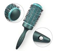 1 Pettine per capelli ricci dorato, in alluminio e ceramica antistatico e resistente al calore, strumento di styling professionale con pulitore per pettine, adatto per il ritorno a scuola, il pendolar