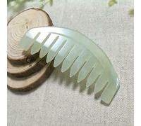 1 pettine per massaggio naturale, in pietra di giada, pettine, petto, busto e massaggiatore Gua Sha