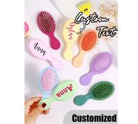 1 pettine personalizzato per bambini, spazzola per capelli personalizzata con nome, spazzola bagnata mini personalizzata, spazzola per capelli per bambini/neonati, regalo per ragazze, danza, squadra d