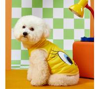 1 Pettorina universale elastica e comoda per cani, con stampa di un simpatico uccellino giallo cartoni animati e gatto/cane giallo L,M,S,XL,XS,XXL,XXXLFumettoTessuto