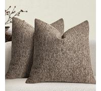 1 pezza Federa in lino, federa con texture bohémien, base beige con cuciture bianche e blu navy, cuscino a righe tinto in filo, adatto per divano, soggiorno (solo fodera del cuscino) 40*40,45*45,60*60