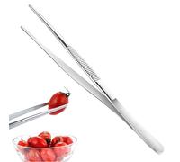 1 Pezzi 30 cm di Lunghezza Pinze da Cucina Barbecue Lavabile in Lavastoviglie Design Seghettato per Una Presa Salda,Perfetto per Chef,Amanti del Cibo,Festa Barbecue,Della Cucina e Altro Ancora