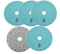 1 Pezzi 4 100mm Asciutto/Bagnato Diamante 3 Step Granito Lucidatura Imbottiture