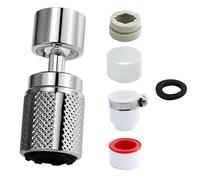 1 Pezzi Accessorio Rubinetto Girevole 360°,Argento Prolunga girevole filtro risparmio d'acqua, Regolatore getto d'acqua,Girevole Rompigetto,Universale Chiavi Rubinetto