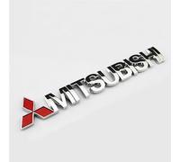 1 Pezzi Adesivi Auto per Mitsubishi Mirage G4 2017-2024, Emblema Auto per la Decorazione della Carrozzeria Adesivo Car Decorazione Logo,Silver-1 Piece