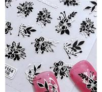 1 pezzi adesivi per unghie 5D lusso glitter conchiglia Aurora nail art decalcomanie manicure fai da te Foil-1 pezzi M1164-H