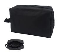 1 pezzi beauty case da viaggio,trousse per cosmetici,beauty case da viaggio uomo donna,Borsa multifunzionale,per piccoli articoli da toeletta e cosmetici(Nero)