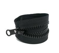 1 Pezzi Cerniera Lampo Nera lunga 70 cm, Cerniera Lampo misura #8, Larghezza 38 mm, Separare Cerniere, Chiusure Lampo, Giacca Plastica Cerniere, Per Jacket Cucire Cappotti Giacca (Nero)