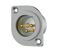 1 Pezzi Connettore Maschio Cannon Jack XLR Placcato Oro In Rame per Amplificatore Microfono Cuffie Progetto DIY Maschio