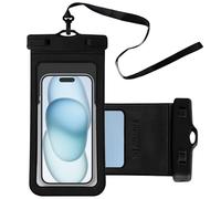 1 pezzi Custodia Impermeabile Smartphone,Cover Telefono Subacquea,Borsa Impermeabile,per iPhone 16 15 14 13 Pro Max Plus Samsung S25 S24 S23 Ultra Ecc,IPX8 impermeabile,Fino a 7,2 Pollice(Nero)