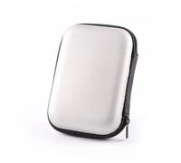 1 pezzi Custodia per Hard Disk Esterno 2.5'',Custodia Hard Disk Esterno 2.5"per SDD HDD caso, Memoria Esterna Portatile Disco Esterno Protettiva Borsa Antiurto Rigida Cover Case, Bianco