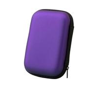 1 pezzi Custodia per Hard Disk Esterno 2.5'',Custodia Hard Disk Esterno 2.5"per SDD HDD caso, Memoria Esterna Portatile Disco Esterno Protettiva Borsa Antiurto Rigida Cover Case, Viola