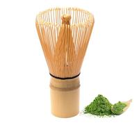1 Pezzi Frusta di bambù per il tè Matcha, Miscelazione Manuale, Riutilizzabile, Frusta in Bambù Naturale Chasen Tradizionale a 100 Bastoncini Matcha for Tea Ceremony Tea Drinking