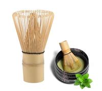 1 Pezzi Frusta di bambù per il tè Matcha, Miscelazione Manuale, Riutilizzabile, Frusta in Bambù Naturale Chasen Tradizionale a 100 Bastoncini Matcha for Tea Ceremony Tea Drinking