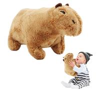 1 Pezzi Giocattolo Peluche Capibara, Simulazione Peluche Capibara, 20cm Simpatico Peluche Super Morbido, Bambola di Peluche Realistica, Regalo per Bambini e Amici, Adulti