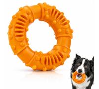 1 Pezzi Giochi Indistruttibili per Cani, Gioco da Masticare Resistente in Gomma Naturale, Anello da Masticare con Noduli Testurizzati per la Salute Dentale per Masticatori Aggressivi Gioco Interattivo