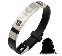 1 Pezzi Idee Regalo Ragazzo,Me ssi Braccialetto di Calcio Basketball per Ragazzi, Regali Compleanno Natale per Figli, Nipoti, Regalo Ragazzo 8 9 10 11 12 13 Anni Maschio Bracciale Bambino