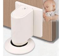 1 Pezzi Metallo Fermaporta Magnetici, Fermaporta da Muro, Fermaporte Magnetico Esterno per Porte, Fissaggio con Biadesivo o Viti su Porta e Pavimento