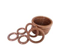 1 Pezzi O-ring Fluoro Gomma Marrone, 112 mm OD 100 mm ID, 6 mm Filo Diametro, O-ring metrico in Viton