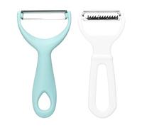 1 Pezzi Pelapatate Professionale 1 Pezzi Taglia Verdure Julienne Lama in Acciaio Inox Grossolanamente Seghettata Utensili Per Sbucciare Manico Antiscivolo Spelucchino Per Frutta E Verdura