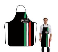 1 Pezzi Pizza Grembiule Cucina Divertente,60X80Cm Pizzaiolo Grembiule Personalizzato, Grembiule Cucina Uomo,Idea Design Bandiera Italiana Per Adatto Uomo Donna (G)