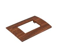 1 Pezzi Placca Plastica Quadrata, 3 Moduli Posti Per Scatola 503, Compatibile Con Bticino Living, Colore Radica, Serie MBL