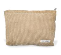 1 Pezzi Pochette Trucchi,Beauty Case da Viaggio,Borsa da Viaggio per Cosmetici,Borsa da Toilette in Velluto a Coste,Portatile Trousse Trucchi con Cerniera,per Conservazione Cosmetici(Albicocca)