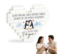 1 Pezzi Regalo San Valentino Per Lui Lei Pinguino Placca Acrilica Regali Per Lei Lui Regali Di Coppia Regalo Fidanzato Fidanzata Regalo Anniversario Per Lui Lei