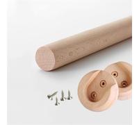 1 pezzi Rotondo Asta Appendiabiti per Armadio con supporto e viti per il fissaggio, Asta per Armadi e Raccordi Tubo Appendiabiti per Appendere i Vestiti Lunghezza 50-150cm(D2cm/0.78IN,L 90cm/35.4In)