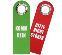 1 Pezzi Segno Appeso Porta,Doppia Faccia Appendere Maniglia Della Porta Non Disturbare Cartello Porta,Cartello per Appendere a Doppia Faccia Cartelli per Porta in Feltro per Camera da Letto e Alberghi