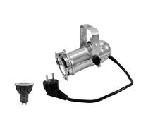 1 pezzi - Set EUROLITE PAR-16 Argento con Lampada LED GU-10 5W 230V Dim-to-Warm