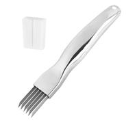 1 Pezzi Shred Silk The Knife, Coltello per Cipolla Verde Tritata, Tritatutto per Cipolle in Acciaio Inossidabile, Cipolla Cutter, Verdure Affettatrice, Chopper Cucina Multifunzionale per Frutta, Aglio