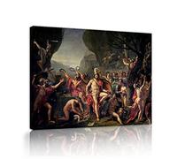 1 pezzi Stampe su tela Leonida alle Termopili Immagine Jacques-Louis David Pittura Wall Art Incorniciata per Bagno Home Office Decor 28x36cm Innerframe
