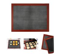 1 Pezzi Tappetino microforato da Forno, 30x40 cm Silicone, Nero, Tappetino Microforato per Forno, Antiaderente, Resistente al Calore Silpat, Oven Liners Sheets Riutilizzabile di Grado Professionale