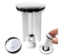 1 Pezzi Tappo Lavandino Bagno Universale,Tappi Universali Per Lavabo,Tappo di Scarico di Qualità,Piletta Lavabo bagno,Coperchio Bianco del lavello, Adatto per bagno, W.C.lavelli da cucina(40mm,Bianco)