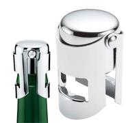 1 Pezzi Tappo per Spumante, Tappo Prosecco, Tappo Champagne Professionale in Acciaio Inox, Vino Rosso Champagne, Beer Saver Sealer, a Prova di Perdite - 3.8 * 5.5 cm (Argento)