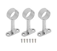 1 Pezzi Tondo Cromato Supporto Centrale Supporto for Armadio Binario Presa 25mm
