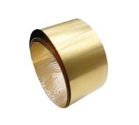 1 pezzo 0,1/0,2/0,3/0,5x10/20/30/50/100mmx1000mm Rotolo di lamiera sottile in ottone for artigianato, lavorazione dei metalli spessa(0.1x50x1000mm)