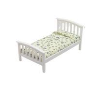 1 Pezzo 1:12 Accessori Casa delle Bambole in Miniatura a Letto Singolo Modello Mini Mobili Camera da Letto Micro Scena Decorazione