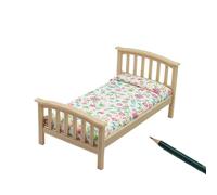 1 Pezzo 1:12 Accessori Casa delle Bambole in Miniatura a Letto Singolo Modello Mini Mobili Camera da Letto Micro Scena Decorazione