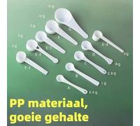 1 pezzo/10 pezzi Cucchiaini dosatori, cucchiaio da 0,5g-15g per polvere per bucato, polvere proteica, cucchiaio dosatore liquido con tacche, cucchiaio da cucina per misurare con fondo piatto 10g tipo