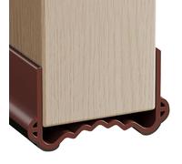 1 Pezzo 100cm Marrone Striscia Paraspifferi Sottoporta,Larghezza 3,5-5,5cm Regolabile Marrone PVC Isolante Acustico Anti Freddo,Guarnizione Sottoporta Flessibile Tagliabile