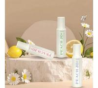 1 pezzo 100ml Profumo spray minimalista ai fiori di pesca, tè al drago di giada, vaniglia e legno di sandalo, rinfrescante anti-statico per tessuti, deodorante per ambienti, regalo di San Valentino, f