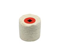 1 Pezzo 120 * 100 * 19mm + 4 Scanalature, Ruota Lucidante In Panno Di Cotone For La Finitura Dei Metalli(White Softer)