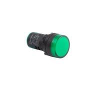 1 pezzo 12V 24V 22mm montaggio a pannello LED indicatore di alimentazione indicatore luminoso indicatore luminoso(Green,6V)