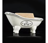 1 pezzo 14,2 cm Le Bain ceramica Mini Clawfoot pantofola vasca da bagno portasapone Decortativo (stile 03)