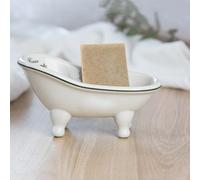 1 pezzo 14,2 cm mini pantofola in ceramica Clawfoot vasca da bagno portasapone decortativo (stile 06)