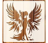 1 pezzo 15,24 x 15,24 cm Sagoma di angelo, con un design di messaggero sacro. Questa immagine celeste con grandi ali e un'aura divina aiuta a creare un'atmosfera sacra. Ideale per realizzare decorazio