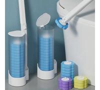 1 pezzo/18 pezzi/30 pezzi Spazzola per WC monouso per la casa con 6/12 pezzi di testine di ricambio, set di spazzole per la pulizia del WC biodegradabili, set di decorazioni per il bagno autunnali sen