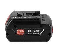 1 Pezzo 18V 6.0Ah Batteria Di Ricambio Ricaricabile Agli Ioni Di Litio Compatibile Con Bosch Trapano BAT609 BAT609G BAT618 BAT618G BAT614 Accessori Per Elettroutensili